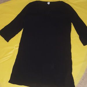 SZ MEDIUM OLD NAVY BLACK SUMMER TUNIC